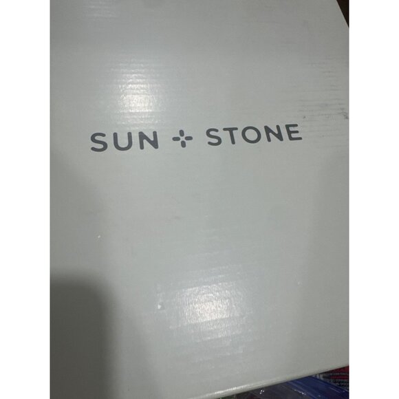 Sun + Stone Womens Nude Block Heel Platform Pumps With Adjustable Ankle Strap Si - Picture 6 of 6